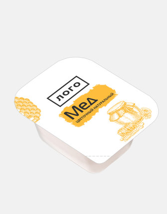 Honey dip-pot with client logo - Pomodoro
